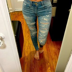 American ease super stretch ripped high rise jegging 2
